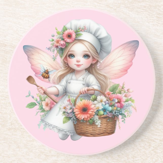 En Grès Dessous de verre Fairy Chef (Devant)
