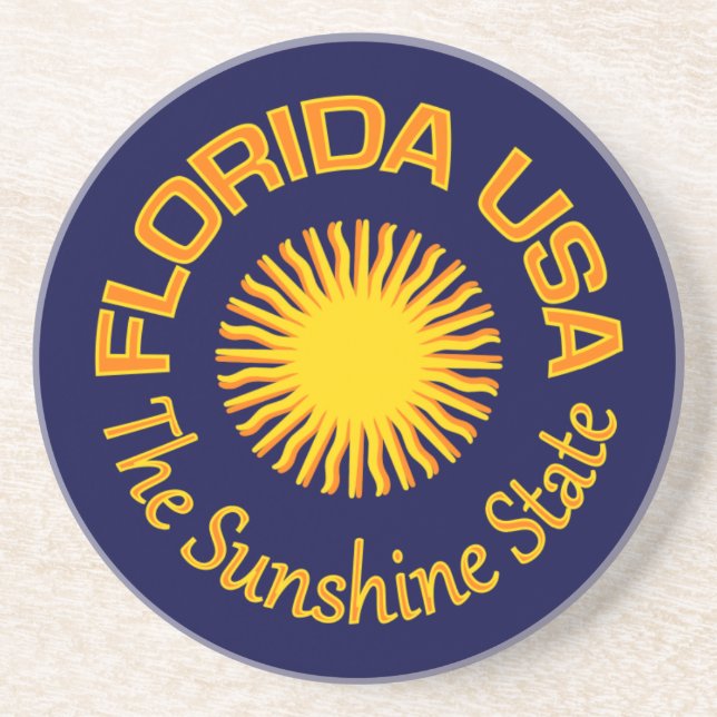 En Grès Dessous de verre Florida USA (Devant)