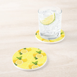 En Grès Dessous de verre frais au citron