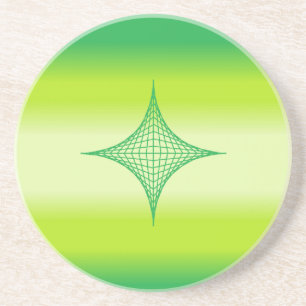 En Grès Dessous de verre Green Star