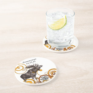 En Grès Dessous de verre Groomsman Vintage Buck