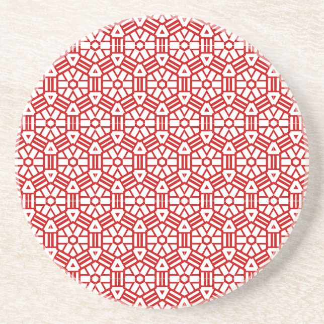 En Grès Dessous de verre - Hexagon et Bars (Devant)