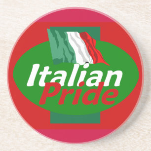 En Grès Dessous de verre italiens de fierté