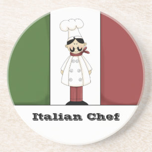 En Grès Dessous de verre italiens du chef #6