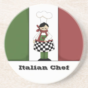 En Grès Dessous de verre italiens du chef #8
