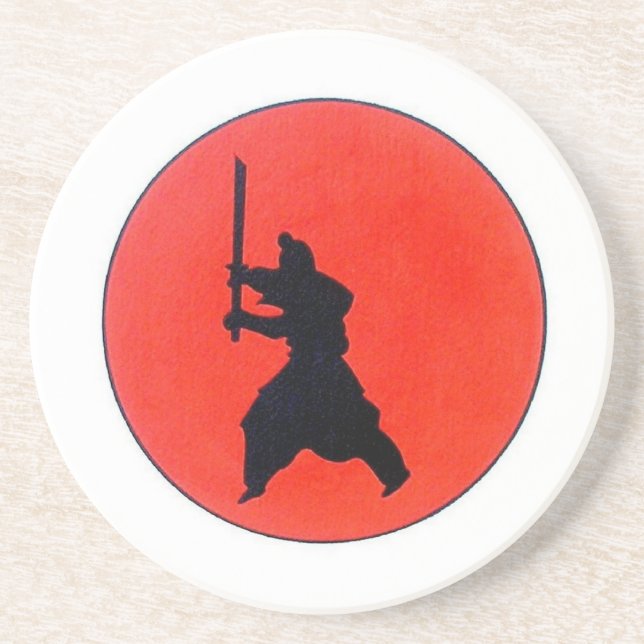 En Grès Dessous de verre japonais Bushido (Devant)