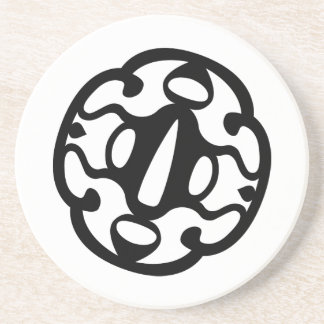 En Grès Dessous de verre JMAC Sandstone - Noir