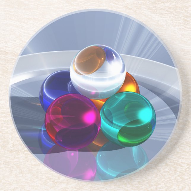 En Grès Dessous de verre léger de flexion (Devant)