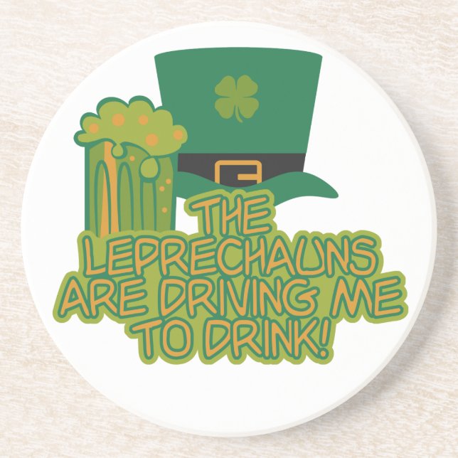 En Grès Dessous de verre Leprechaun (Devant)