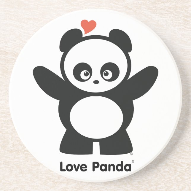 En Grès Dessous de verre Love Panda® (Devant)