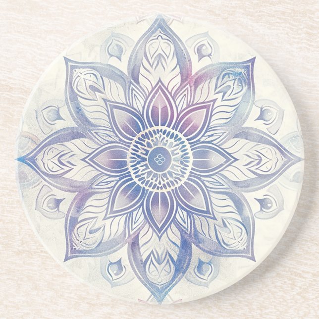 En Grès Dessous de verre Mandala Sandstone (Devant)