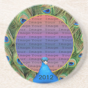En Grès Dessous de verre Mariage Peacock