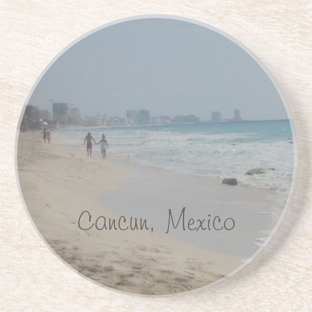 En Grès Dessous de verre mexicains de plage (Devant)