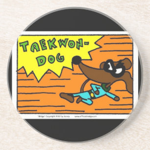 En Grès Dessous de verre Midge TAEKWON-DOG