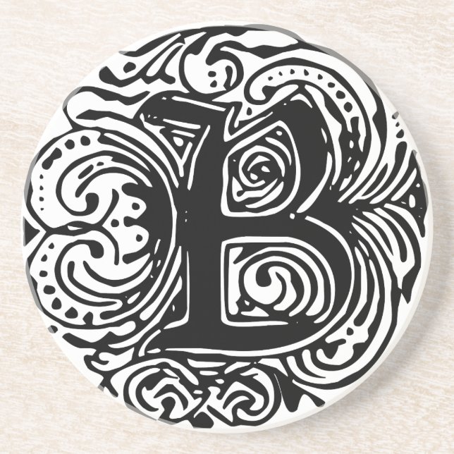 En Grès Dessous de verre Monarchia "B" (Devant)