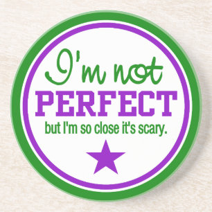 En Grès DESSOUS DE VERRE NON PARFAIT - vert / violet