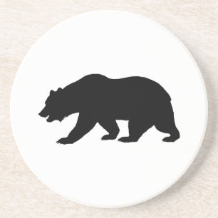 En Grès Dessous de verre Ours Grizzli