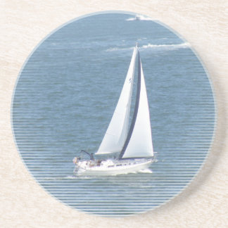 En Grès Dessous de verre partis de voile