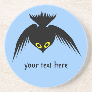 En Grès Dessous de verre personnalisables Crow