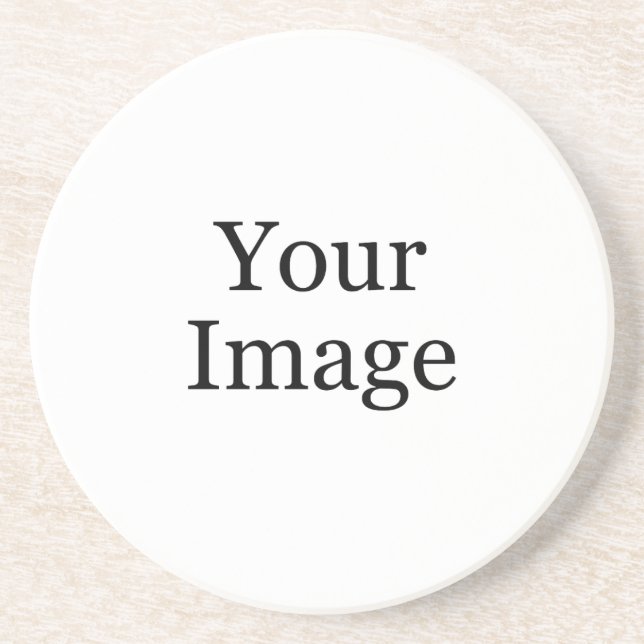 En Grès Dessous de verre photo personnalisé (Devant)