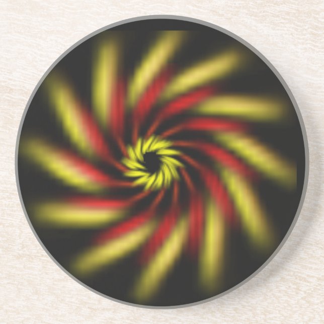 En Grès Dessous de verre - Pinwheel (Devant)