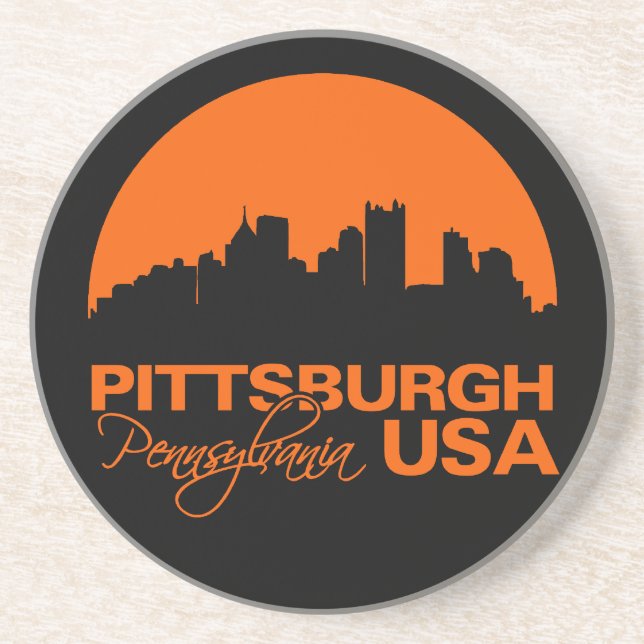 EN GRÈS DESSOUS DE VERRE PITTSBURGH (Devant)