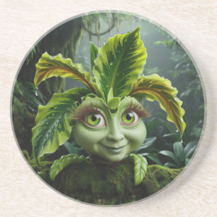 En Grès Dessous de verre Plante tropical