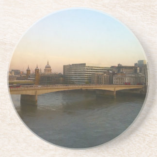 En Grès Dessous de verre : Pont de Londres à l'aube