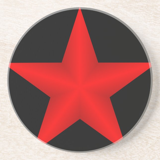 En Grès Dessous de verre Red Star (Devant)