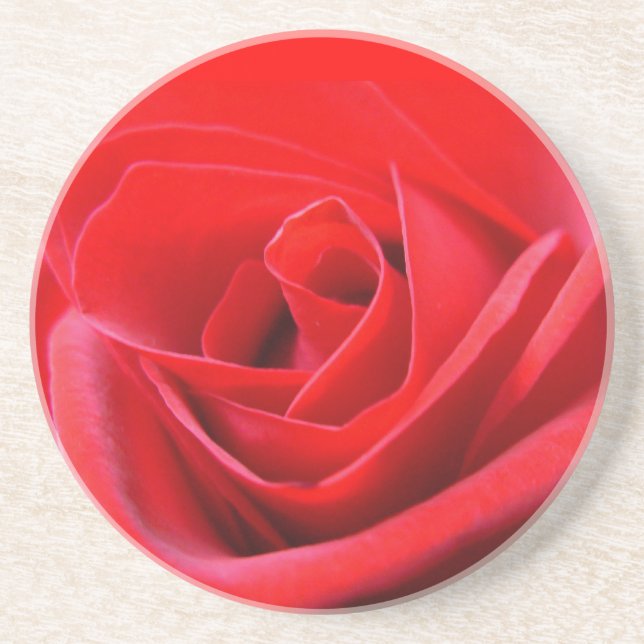En Grès Dessous de verre roses Rose Rouge Cadeaux Keepsaké (Devant)