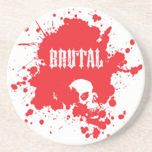 En Grès Dessous de verre sanguin brutal