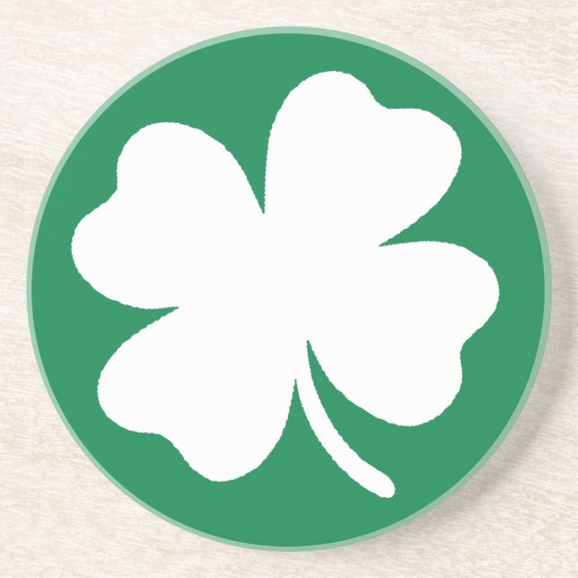 En Grès Dessous de verre shamrock (Devant)