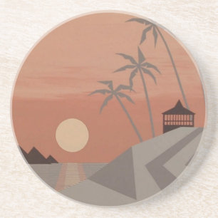 En Grès dessous de verre TROPICS cool
