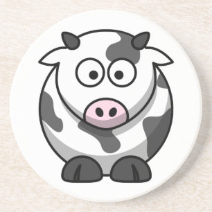 En Grès Dessous de verre Vache Mignonne