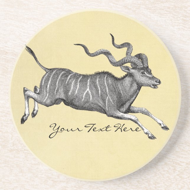 En Grès Dessous de verre vintage Kudu (Devant)