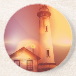 En Grès Dessous de verre vintages de phare