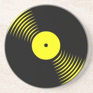 En Grès Dessous de verre vinyle rétro vintage années 80 Co