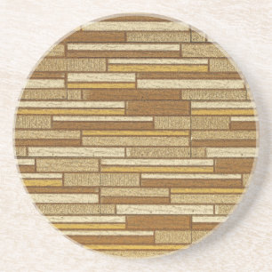 En Grès ensemble de dessous de verre de carreaux rustiques