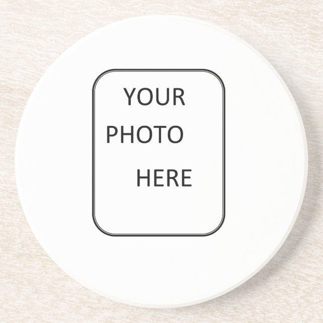 En Grès Faites votre des dessous de verre aimables (Devant)