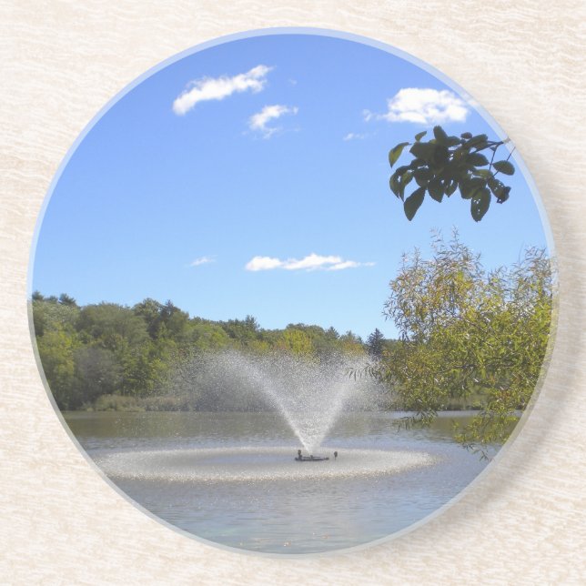 En Grès Fontaine dans les Dessous de verre du lac (Devant)