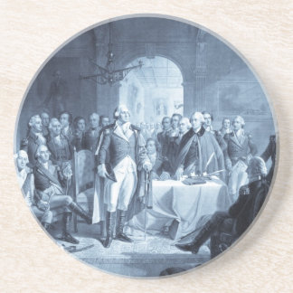 En Grès George Washington et son dessous de verre général