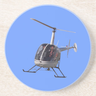 En Grès Hélicoptère Dessous de verre Cool Helicopter Keeps