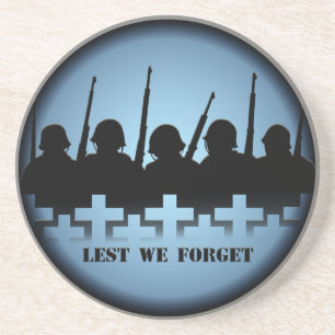 En Grès Hommage au soldat Dessous de verre de peur d'oubli