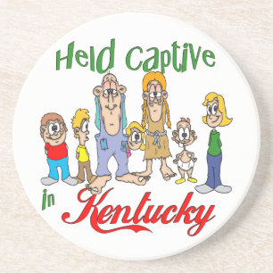 En Grès Kentucky Funny Trailer Park Dessous de verre Sands