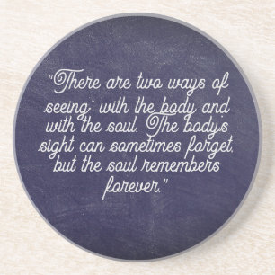 En Grès Le Dessous de verre de citation du comte de Monte 