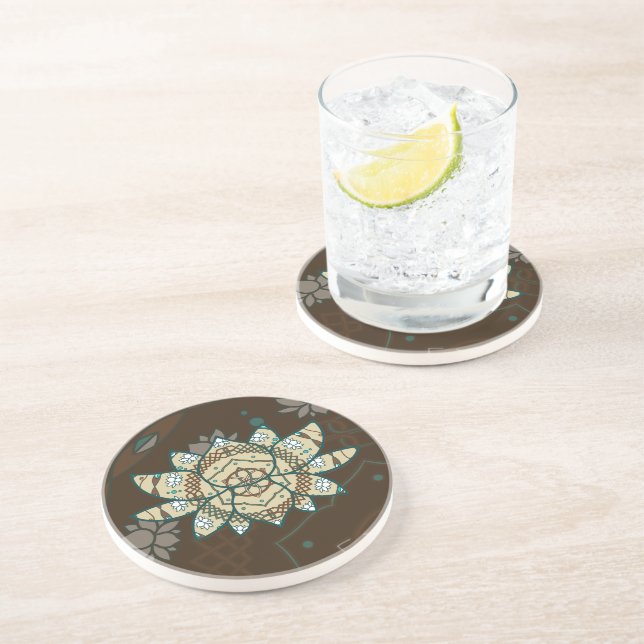 En Grès Le Dessous de verre Lotus (Côté)