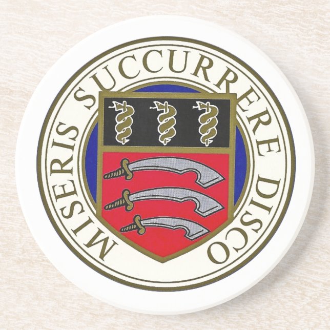 En Grès Les dessous de verre d'hôpital de Middlesex avec (Devant)