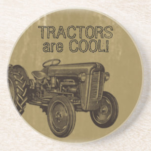 En Grès Les tracteurs sont les dessous de verre frais