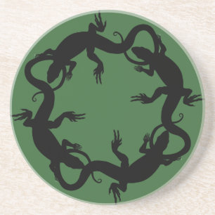 En Grès Lizard Dessous de verre Reptile Art Décor Lizard C