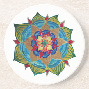 En Grès Mandala Sandstone Drink Dessous de verre